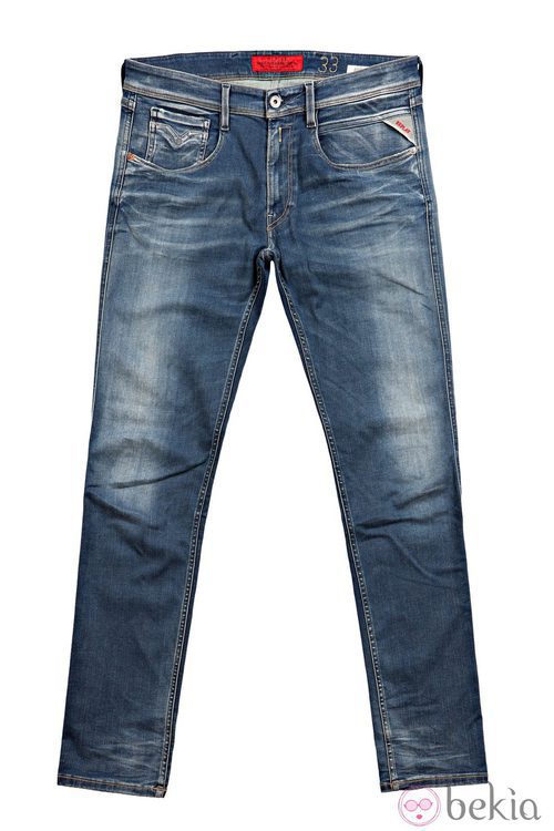 Vaqueros Replay 'Hyperflex' con efecto lavado para hombre de la colección otoño/invierno 2014