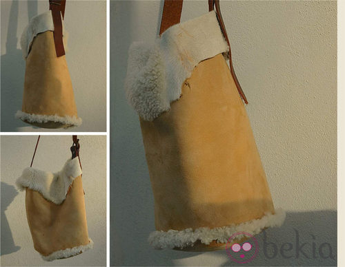 Bolso mostaza de piel de cordero de Inuit para otoño/invierno 2014