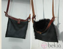 Bolso bandolera negro de Inuit para otoño/invierno 2014