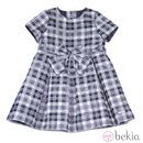 Vestido con estampado de cuadros escoceses en negro y gris de Conguitos de la temporada otoño/invierno 2014/2015
