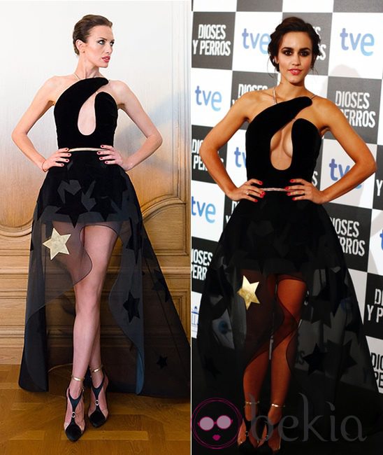 ¿Quién lo llevar mejor? Nieves Álvarez y Megan Montaner con el mismo diseño de Stéphane Rolland