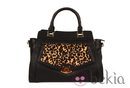 Bolso negro con estampado de leopardo de la nueva colección otoño/invierno 2014 de Nine West