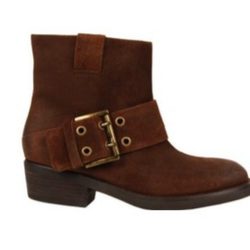 Bota marrón con hebilla lateral de la nueva colección otoño/invierno 2014 de Nine West