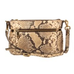 Bolso bandolera con estampado de serpiente de la colección otoño/invierno de Nine West