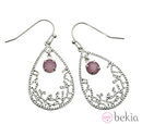 Pendientes en plata con pedrería de la nueva colección 'Filigree' de Claire's
