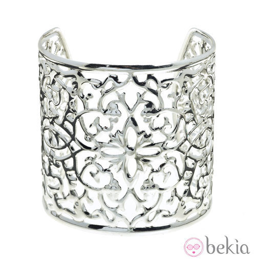 Maxi brazalete en plata de la nueva colección 'Filigree' de Claire's