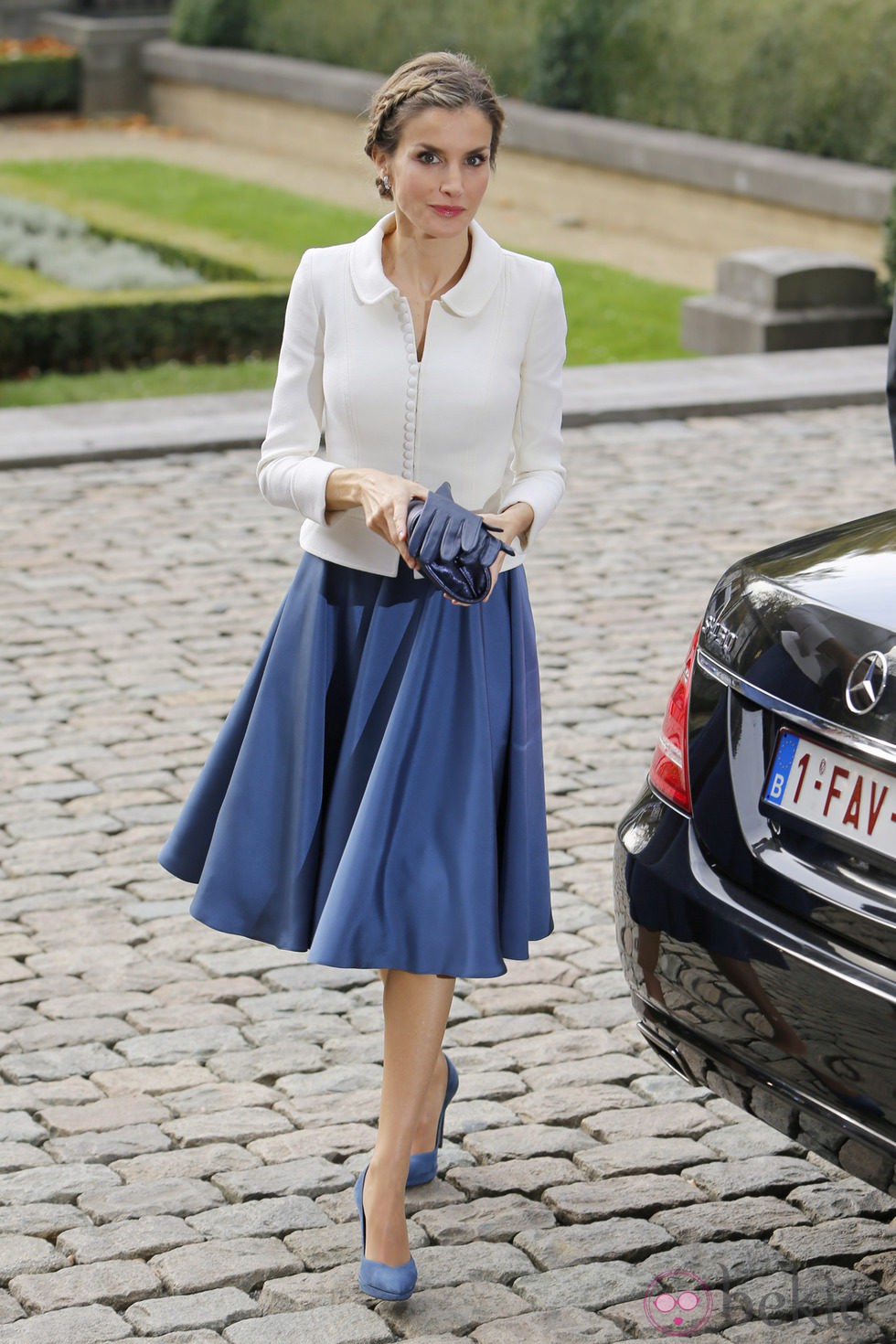 La Reina Letizia con un look años 50
