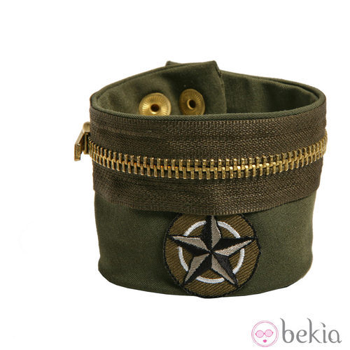 Pulsera khaki con cremallera de Namdalay