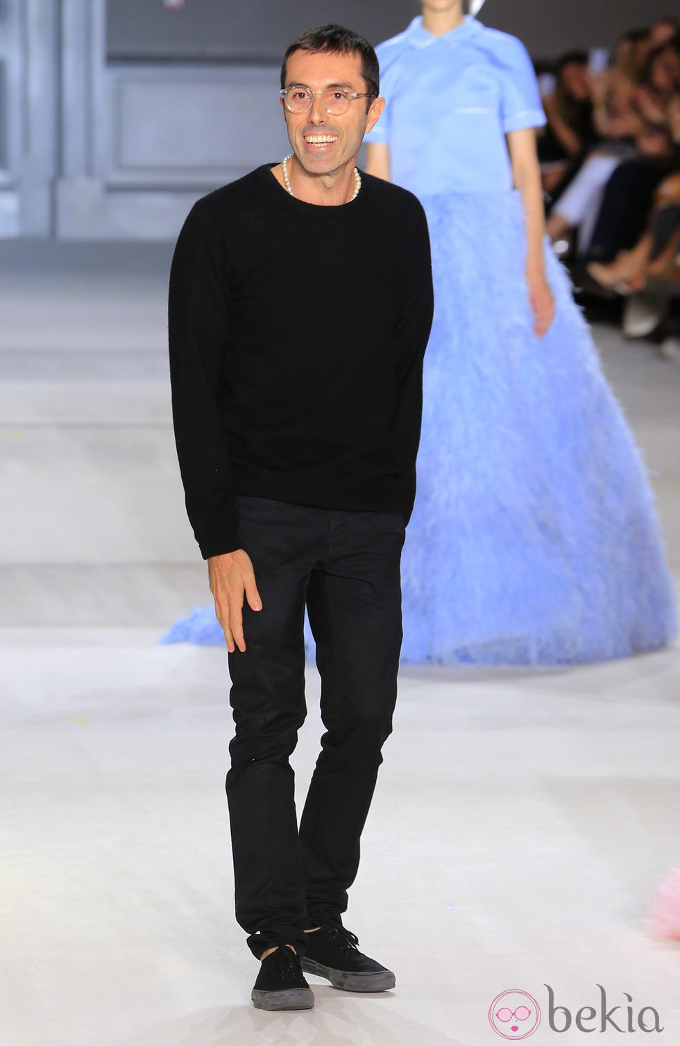Giambattista Valli en el desfile de Alta Costura 2014 de su firma en París