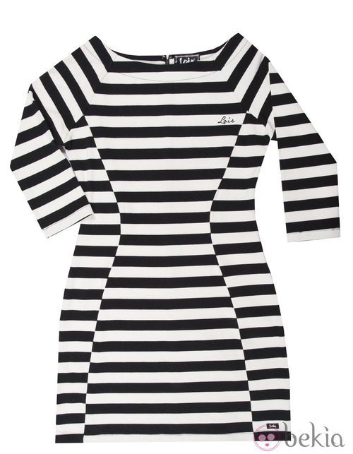 Vestido a rayas de la colección otoño/invierno 2014/2015 de Lois