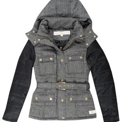 Abrigo gris y negro de la colección otoño/invierno 2014/2015 de Lois