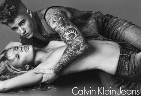Justin Bieber y Lara Stone, embajadores de la nueva colección de primavera de Calvin Klein