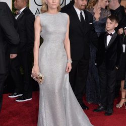 Diane Kruger con un vestido de Emilia Wickstead en los Globos de Oro 2015