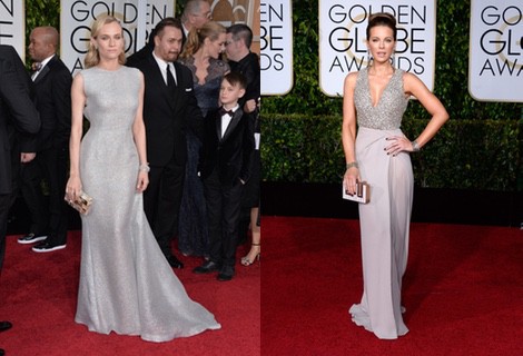 Kate Beckinsale con un diseño de Elie Saab en los Globos de Oro 2015