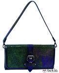 Bolso de Longchamp en verde y morado de la colección primavera 2015