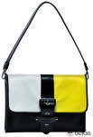 Bolso de Longchamp en negro, amarillo y blanco de la colección primavera 2015