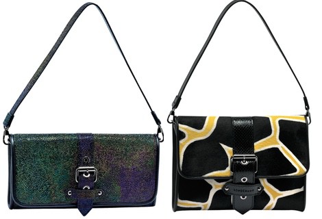 Bolso de Longchamp con estampado de jirafa de la colección primavera 2015