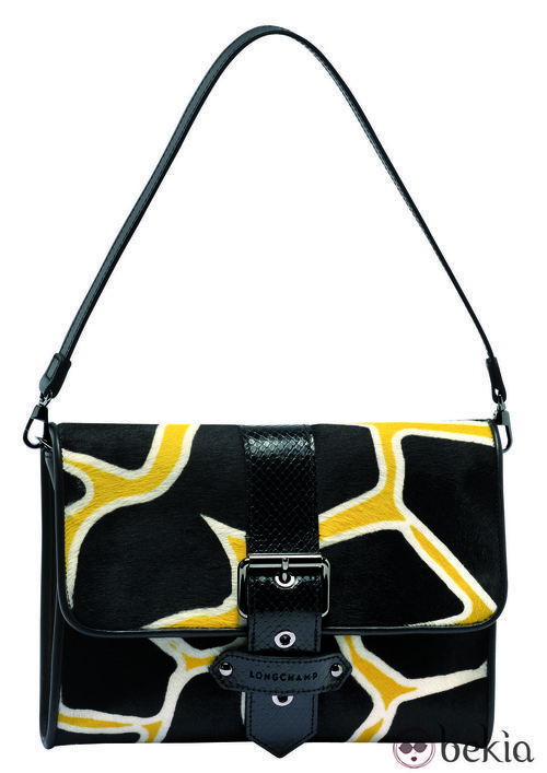 Bolso de Longchamp con estampado de jirafa de la colección primavera 2015