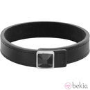 Pulsera de cuero con cristal negro para hombre de la colección primavera/verano 2015 de Swarovski