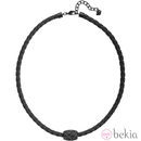 Collar de cuero con detalles en plata para hombre de la colección primavera/verano 2015 de Swarovski