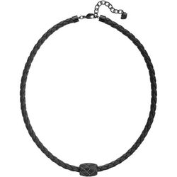 Collar de cuero con detalles en plata para hombre de la colección primavera/verano 2015 de Swarovski