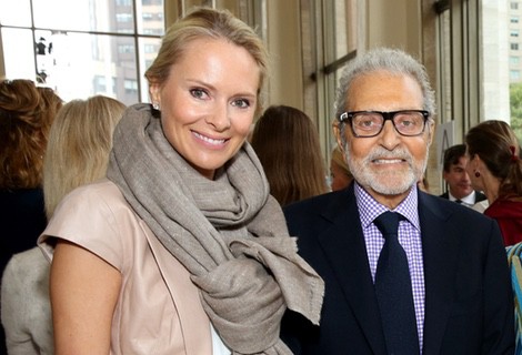 Louise y Vince Camuto en el desfile de Tory Burch durante la Mercedes-Benz Fashion Week Spring 2015