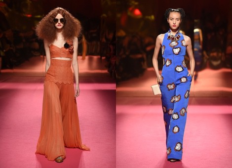 Look naranja de Schiaparelli en la Semana de la Alta Costura de París primavera/verano 2015