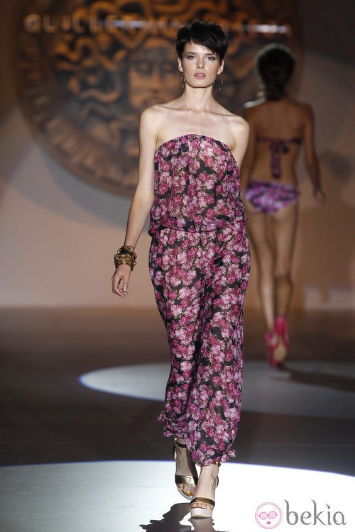 Mono con estampado floral de Guillermina Baeza, colección primavera 2012