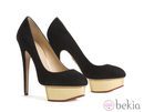 Zapatos negros de plataforma de Charlotte Olympia