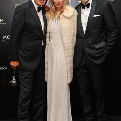 Mario Testino, Daniel Lalonde y Kate Moss en los premios de la moda Moët & Chandon Étoile en Londres