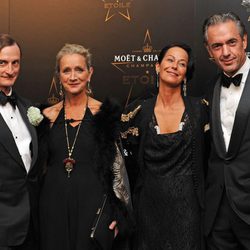 &#65279;&#65279;Hamish Bowles, Lucinda Chamber, Lady Amanda Harlech y Daniel Lalonde  en los premios de la moda Moët & Chandon Étoile en Londres