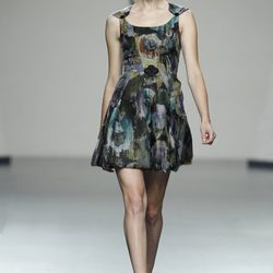 Vestido corto estampado de Beba's Closet en Cibeles, colección primavera 2012