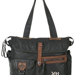 Bolso negro con detalles marrones de la colección otoño/invierno 2011/2012 de Xti