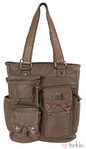 Bolso marrón de cremalleras de la colección otoño/invierno 2011/2012 de Xti