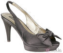Zapatos peep toe grises con plataforma de Lorena Carreras, colección otoño/invierno 2011