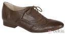 Zapatos oxford marrones de Lorena Carreras, colección otoño/invierno 2011