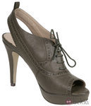 Botines peep toe verdes de Lorena Carreras, colección otoño/invierno 2011