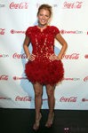 Blake Lively con vestido rojo de Marchesa