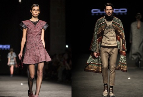 Andrés Velencoso desfilando para Custo Barcelona en la 080 Barcelona Fashion 2015