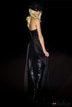 Vestido negro y azul de Roberto Verino en Madrid Fashion Week para otoño/invierno 2015/2016