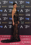Mariam Bachir con un vestido de Charo Ruiz Ibiza en la alfombra roja de los Premios Goya 2015
