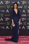 India Martínez con un vestido de Bluemarine en la alfombra roja de los Premios Goya 2015