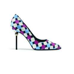 Zapato de estampado geométrico de la colección primavera/verano 2015 de Roger Vivier