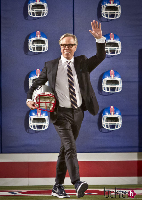 El diseñador Tommy Hilfiger en su desfile en Nueva York Fashion Week 2015