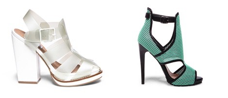 Sandalia verde de la colección de Iggy Azalea para Steve Madden