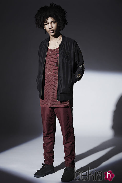 Look negro y burdeos de la colección primavera/verano 2015 de Vashtie Kola para Puma
