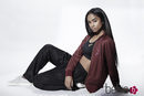 Chándal negro y burdeos de la colección primavera/verano 2015 de Vashtie Kola para Puma