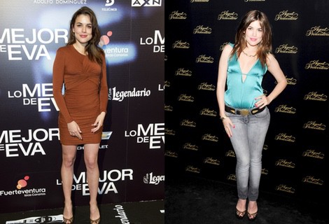Adriana Ugarte con un vestido marrón en el estreno de 'Lo mejor de Eva'