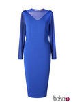 Vestido azul klein de la colección 'V in V' de Vicky Martín Berrocal