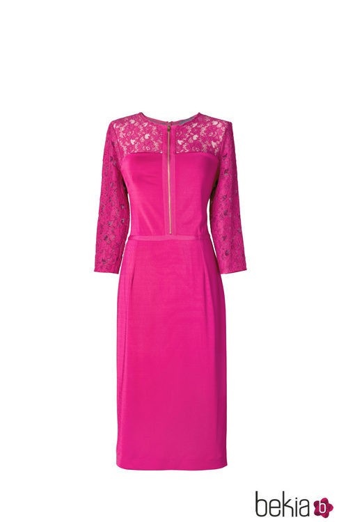 Vestido fucsia de la colección 'V in V' de Vicky Martín Berrocal